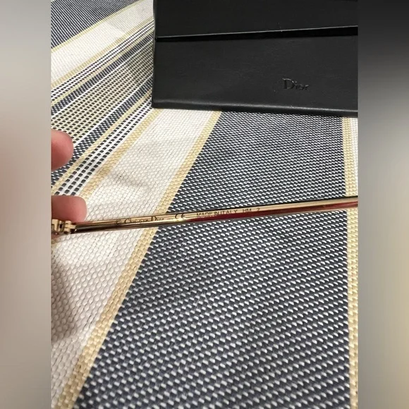 Dior Split Aviator Rose Gold Sunglasses - Picture 7 of 11